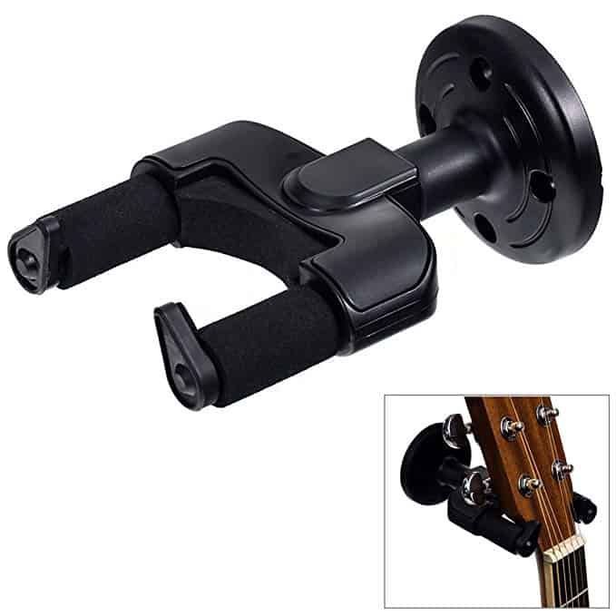 Wolfride Guitar Hanger and Guitar Wall Mount Bracket Holder for Acoustic and Electric Guitars Bass Ukelele with Safe Slot