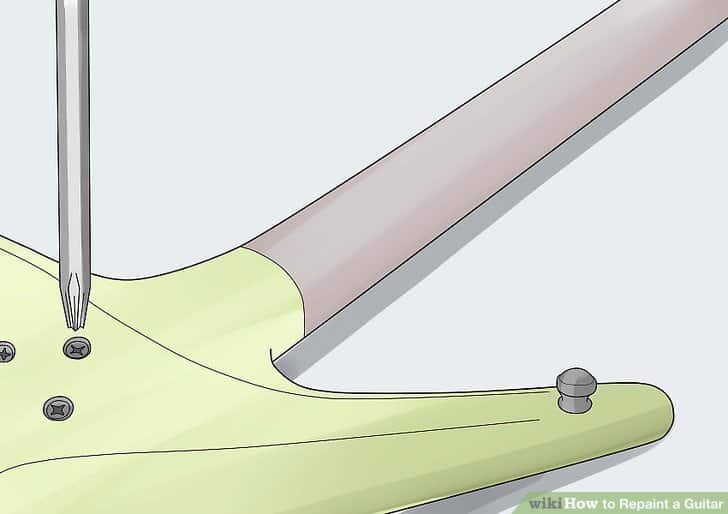 removing the neck of the guitar