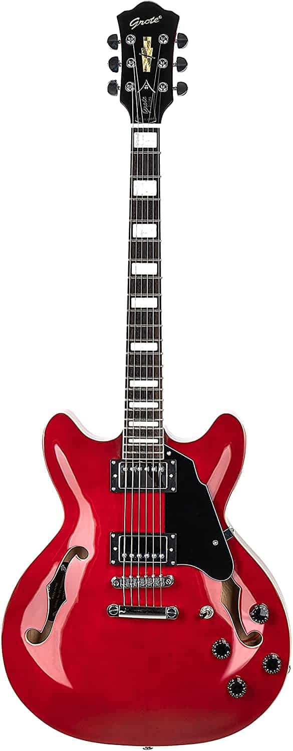 GROTE Full Scale Electric Guitar Semi-Hollow Body