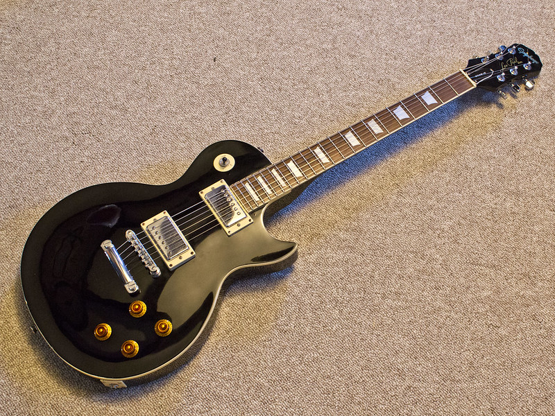 4624】 EPIPHONE Les Paul standard BLACK 楽器/器材 エレキギター